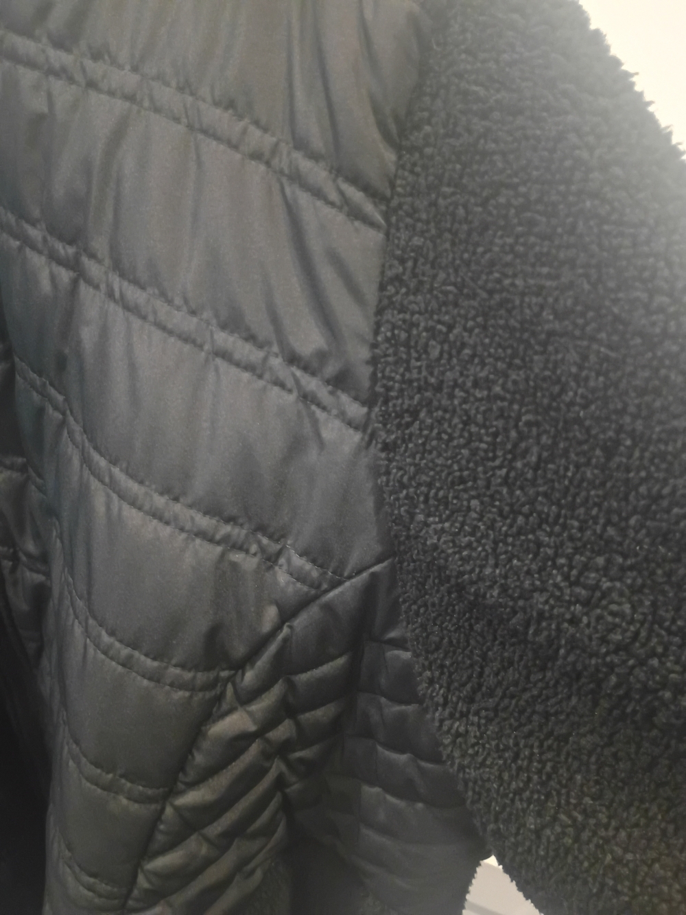 Maurices Black Quilted Jacket with Silver Zipper - Picture 4 of 8